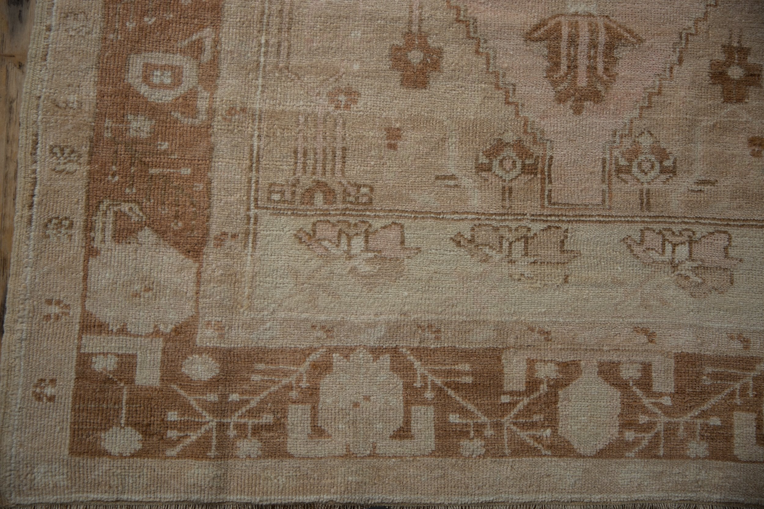 4.5x7.5 Vintage Distressed Oushak Rug by Old New House® - product image 4 for Resin Society