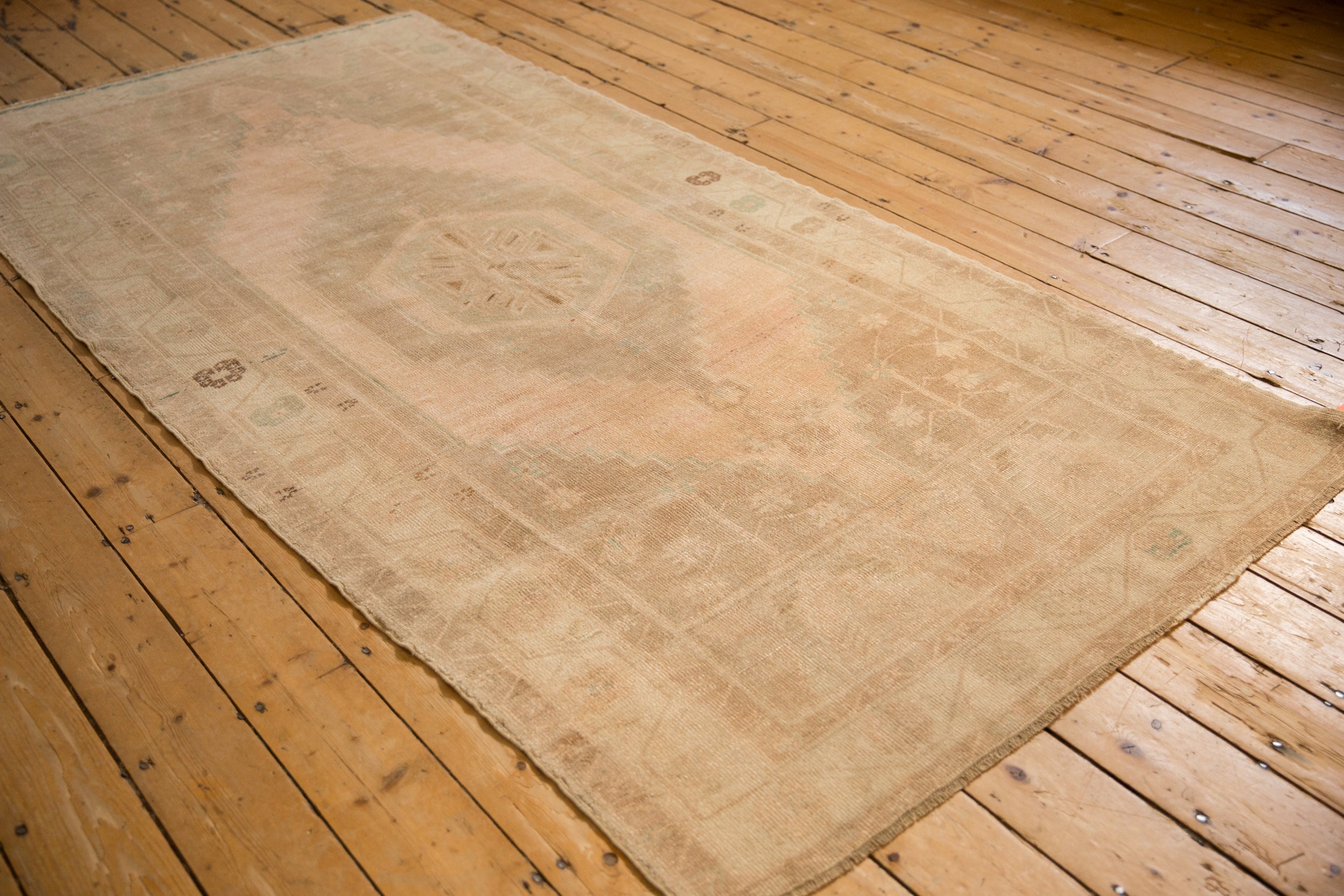 4x9 Vintage Distressed Oushak Rug Runner by Old New House® - product image 4 for Resin Society