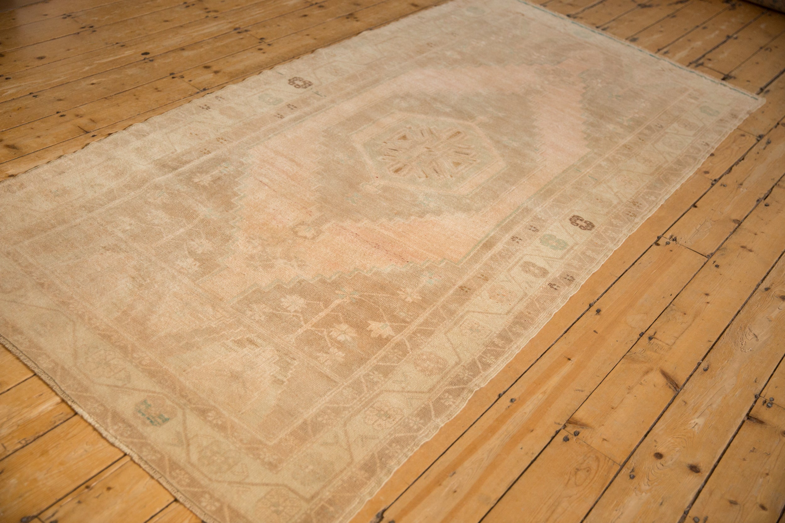 4x9 Vintage Distressed Oushak Rug Runner by Old New House® - product image 6 for Resin Society