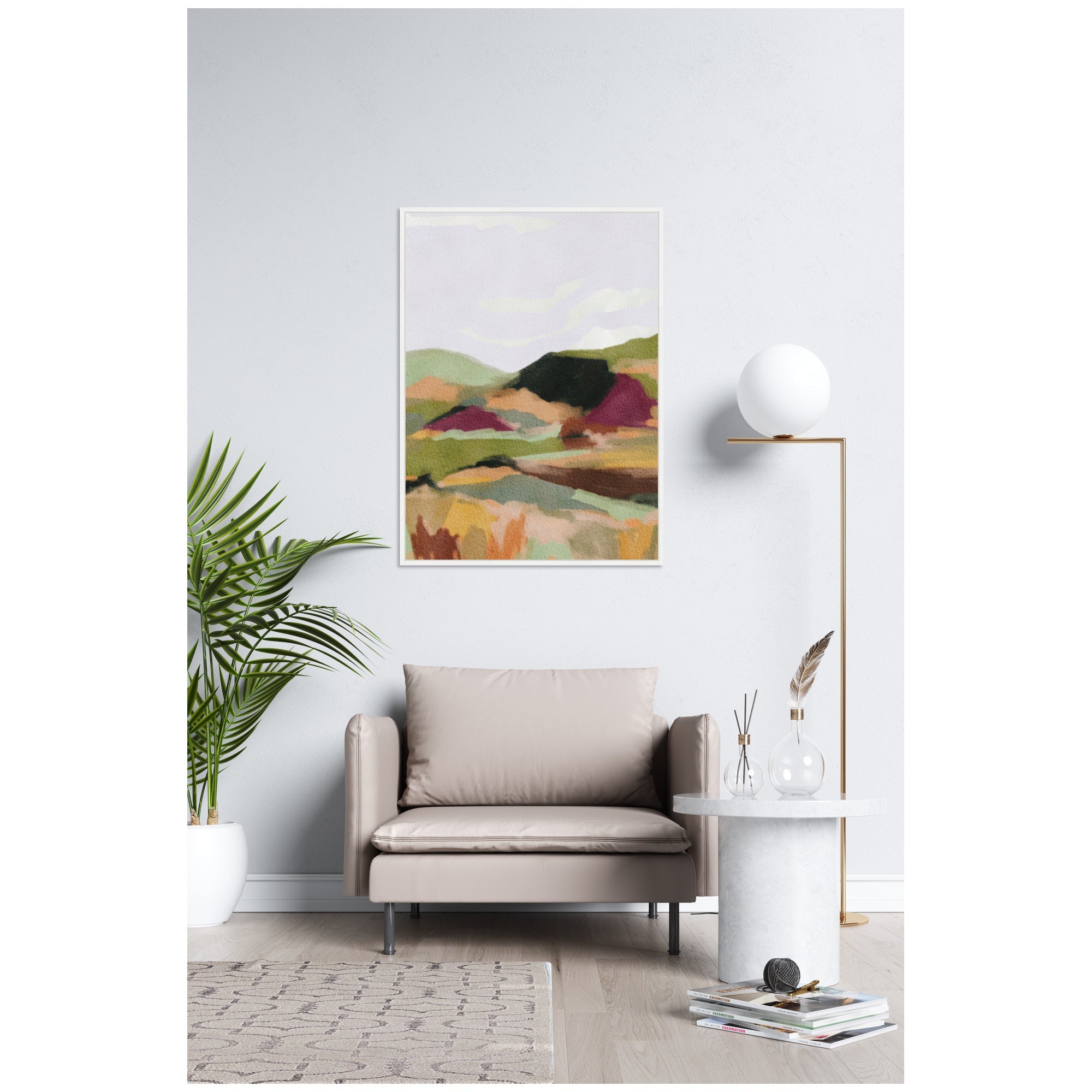 Sylvie Dreamy Landscape Framed Canvas by Nikita Jariwala