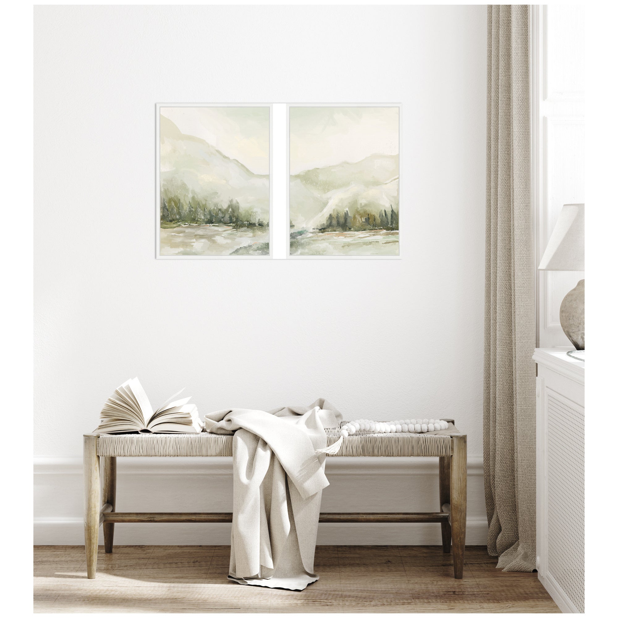 AQ Winter Landscape No.
6 2 Piece Framed Canvas Wall Art Set by Annie Quigley