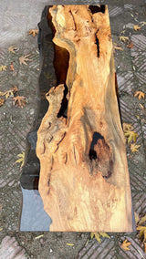 Resin Live Edge Console Table Made of Linden Wood by Gizz - product image 13 for Resin Society