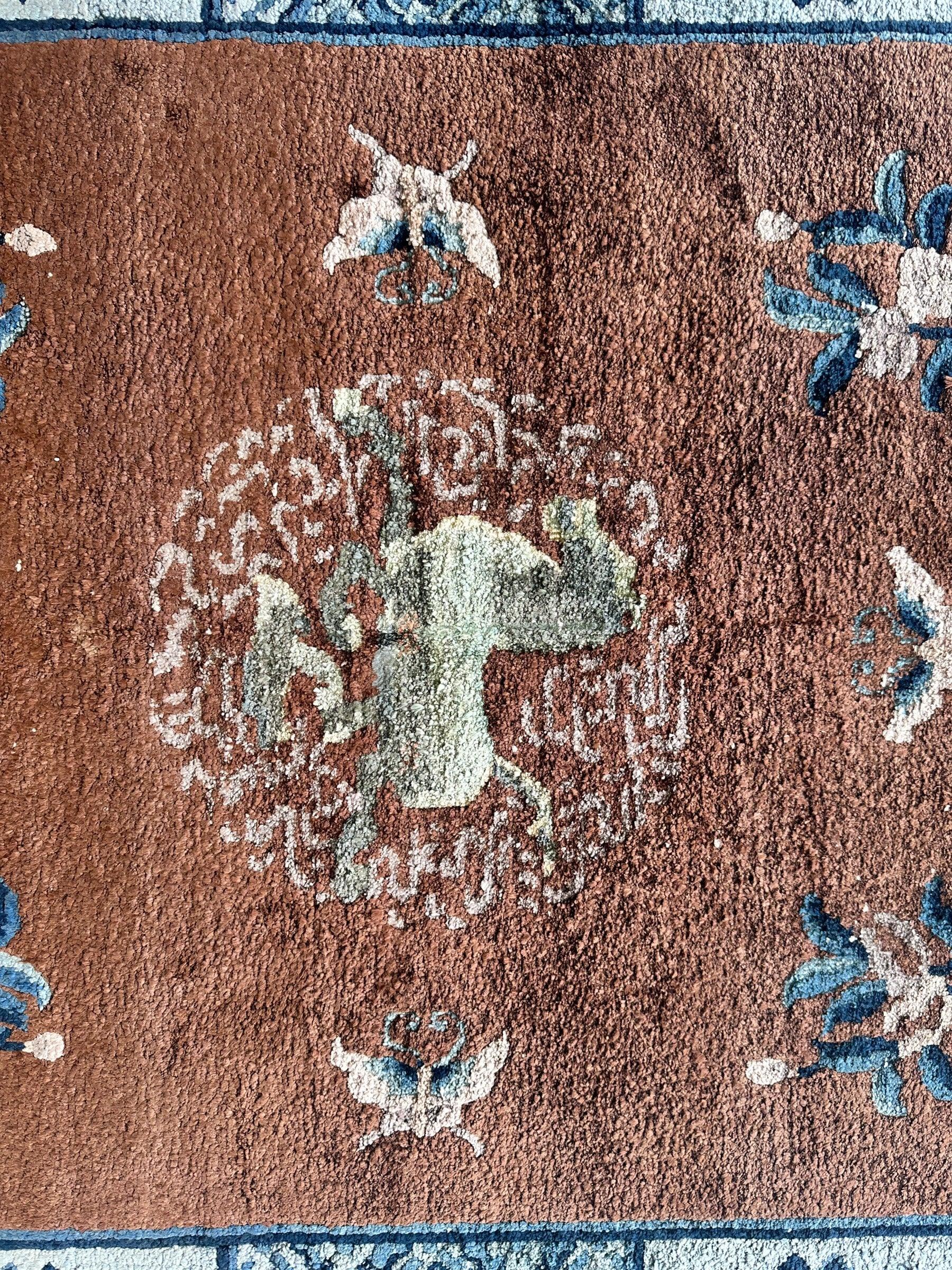 Hand-Knotted Chinese Silk Peking Rug – 3’ x 5’ – Luxurious Floral Design by Rugistan - product image 5 for Resin Society