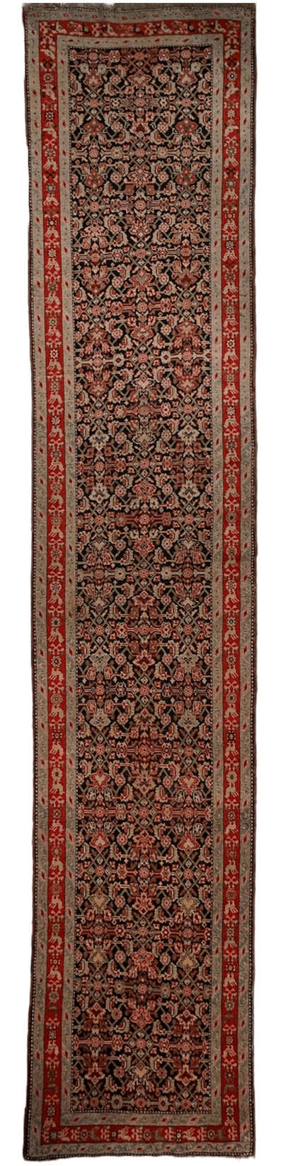 3’4” x 17’ Karabkah Antique Caucasian Wool on Wool Runner by Rugistan - product image 8 for Resin Society