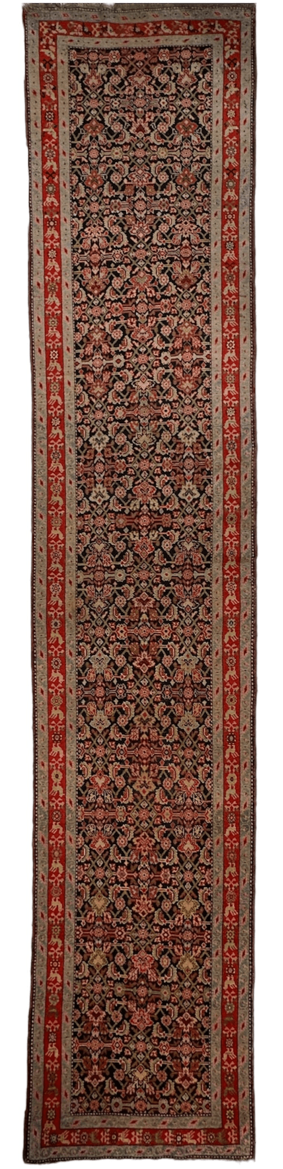 3’4” x 17’ Karabkah Antique Caucasian Wool on Wool Runner by Rugistan - product image 8 for Resin Society