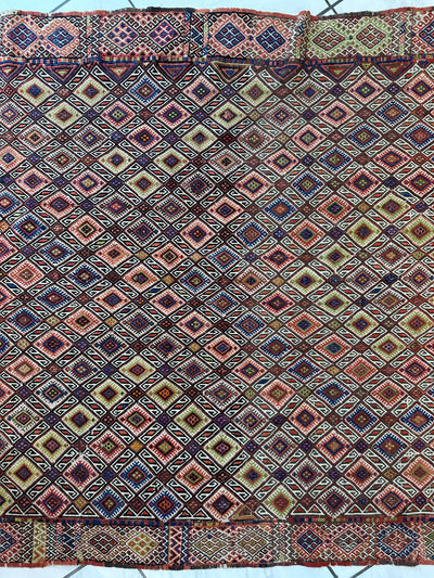 Antique Turkish Jajim Wool Rug 5’6” x 14’5” by Rugistan - product image 8 for Resin Society