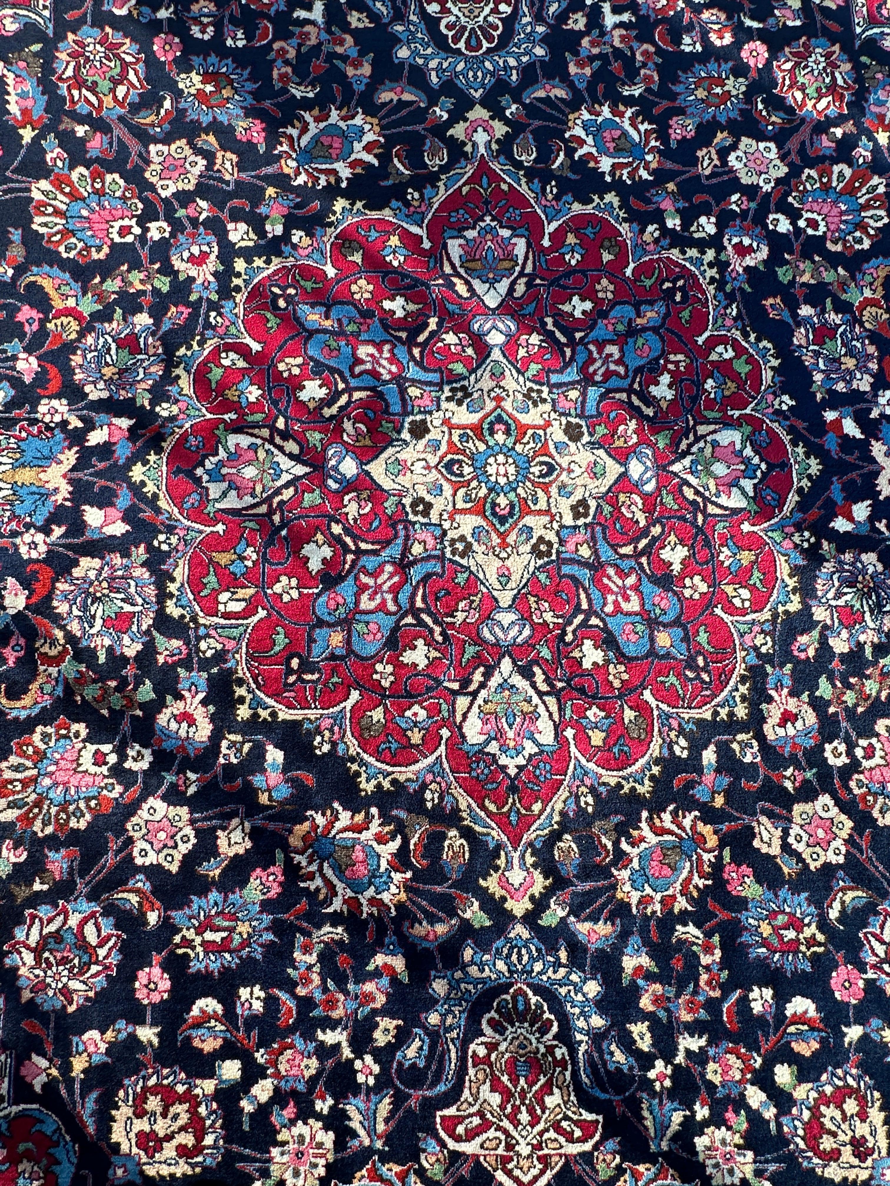 Persian Mashhad Hand Knotted Wool Area Rug 9’9” x 13’3” by Rugistan - product image 16 for Resin Society