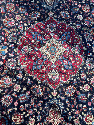 Persian Mashhad Hand Knotted Wool Area Rug 9’9” x 13’3” by Rugistan - product image 16 for Resin Society