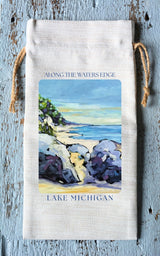 Wine Tote: Along the Waters Edge by Dreese Fine Art - Resin Society