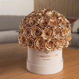 Classic Beige Suede Superdome Box by The Million Roses - product image 5 for Resin Society