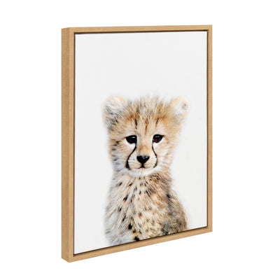 Sylvie Cheetah Framed Canvas by Amy Peterson Art Studio