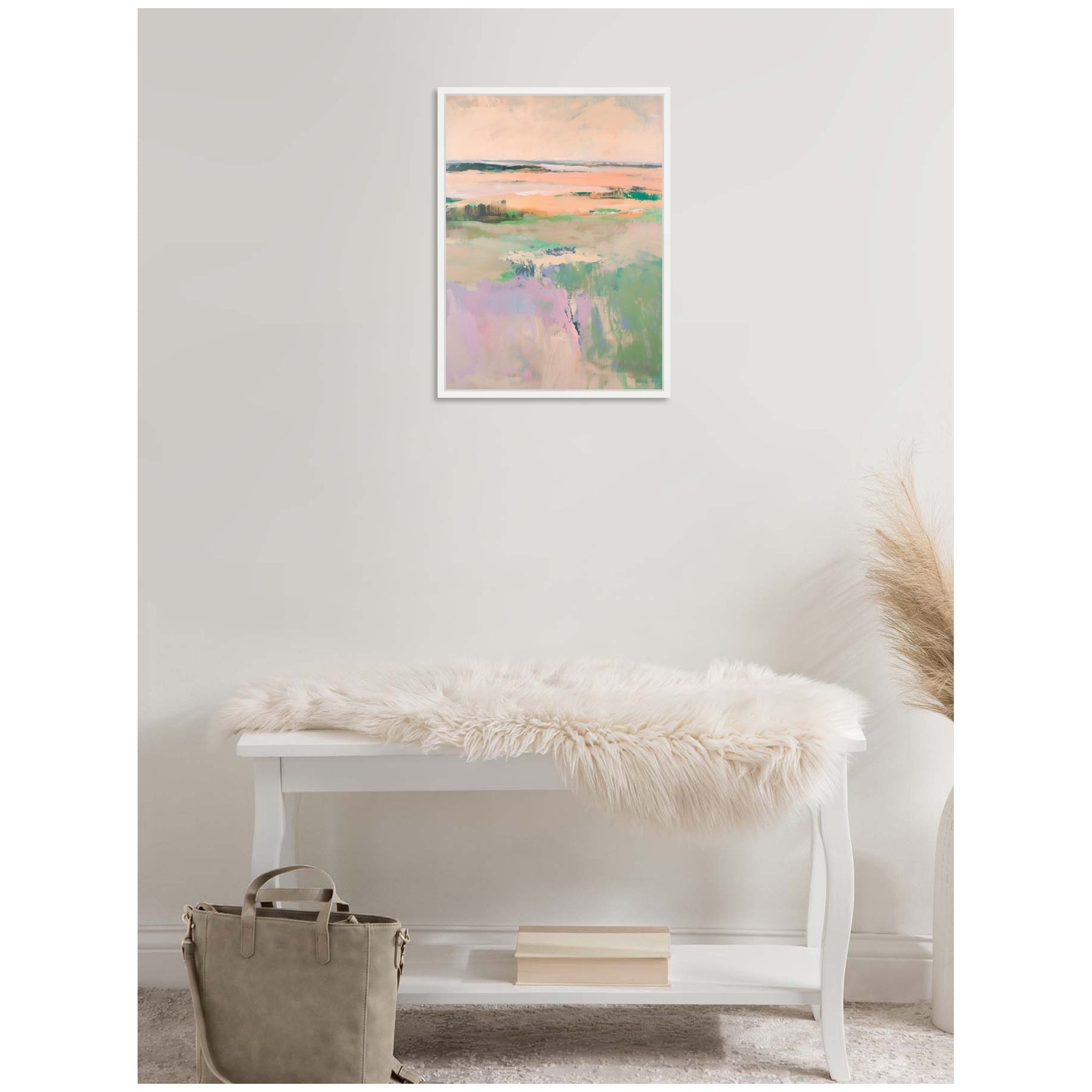 Sylvie Pastel Horizon II Framed Canvas