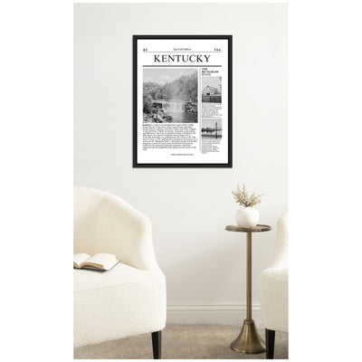 Kentucky Article by Megan Ryan Framed Canvas Wall Art Print