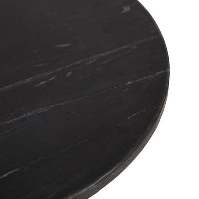 Baronet Round Marble and Metal Table