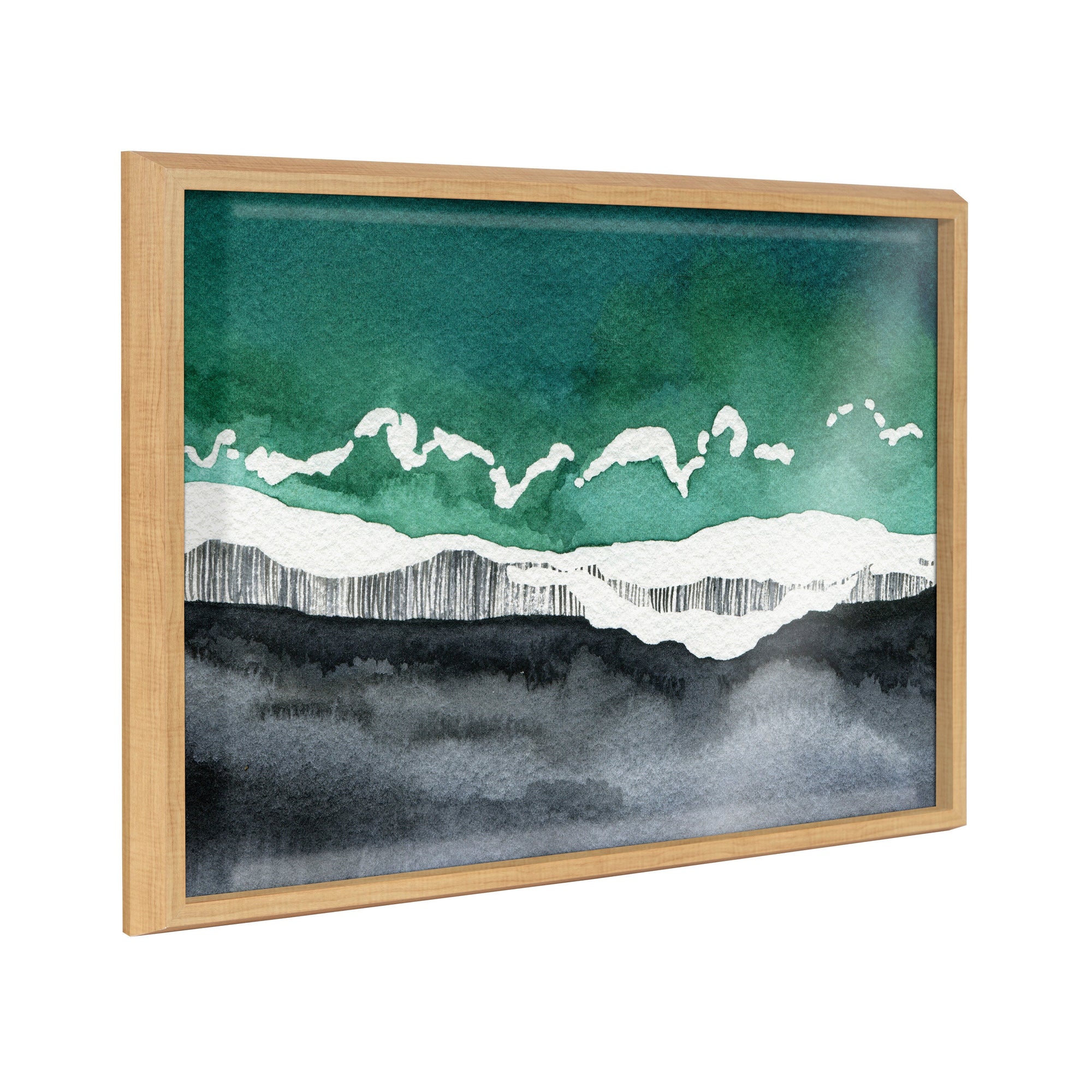 Blake Black Sands Dream Framed Printed Glass by kateandlaurel - main product image for Resin Society