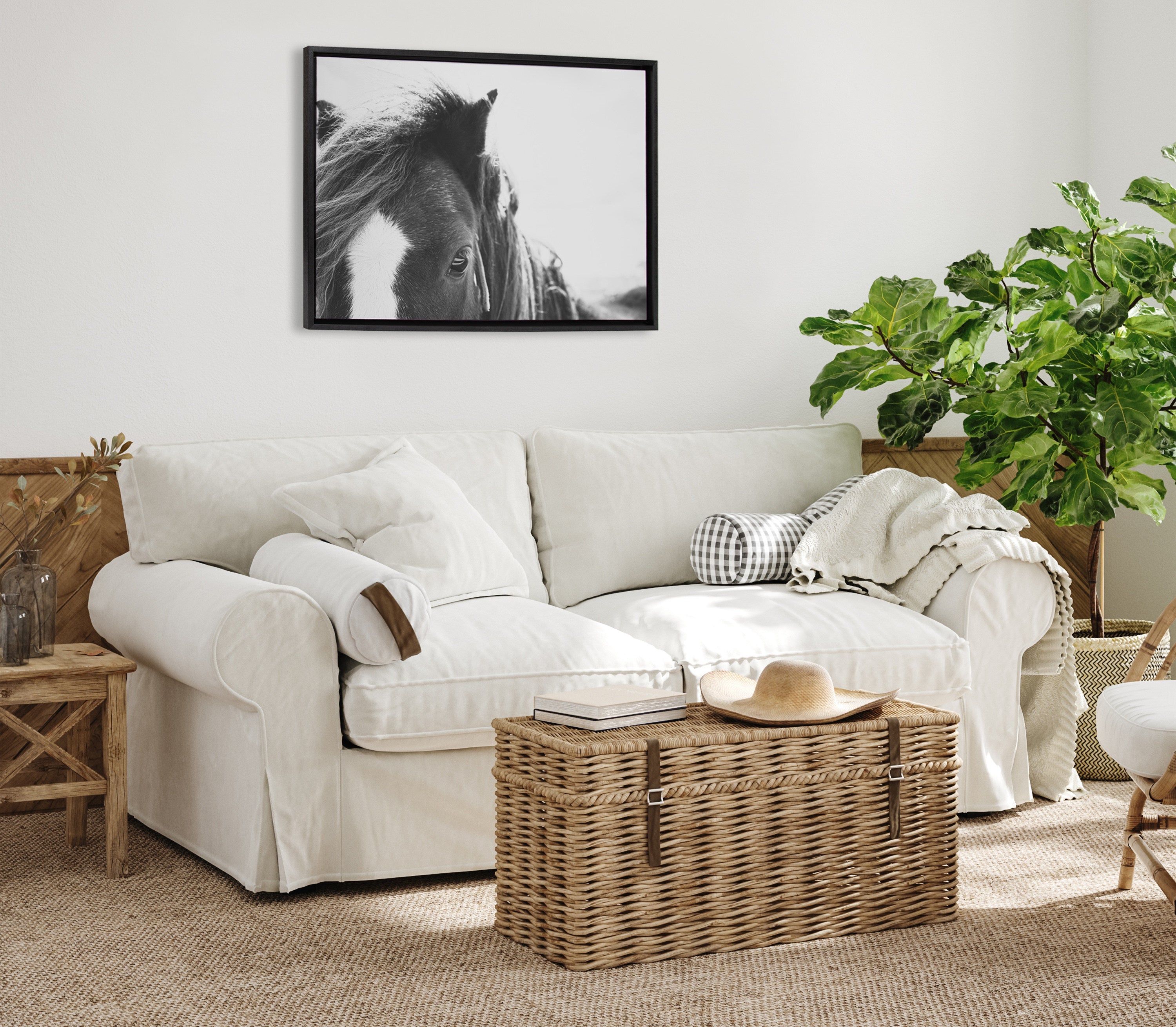 Sylvie Noble BW Framed Canvas