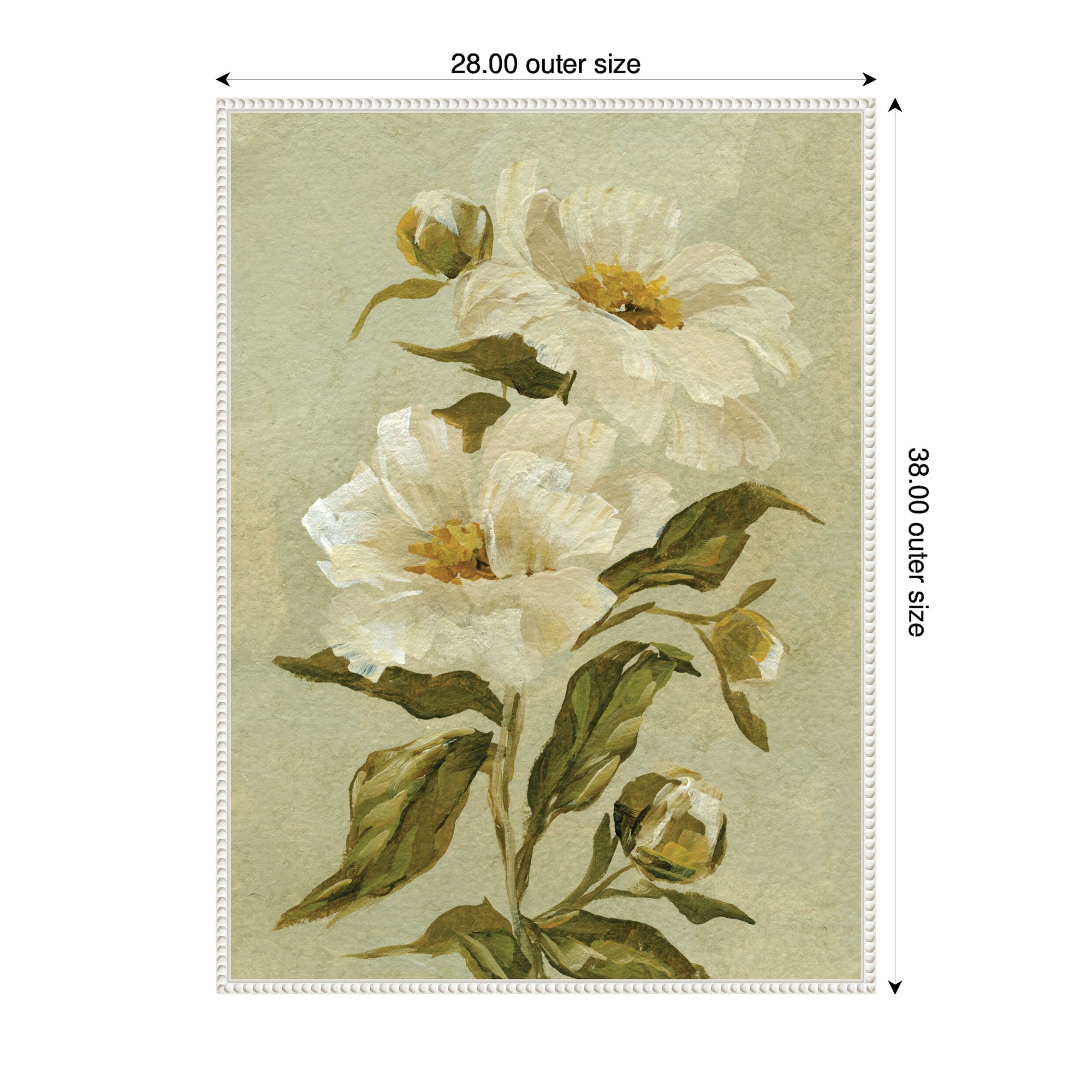 Floral No 9 by Annie Quigley Framed Canvas Wall Art Print