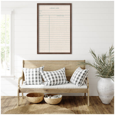Framed Fabric Pinboard Linen Library Card Wall Organization