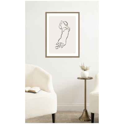 Dachshund Dog by Gabrielly Guedes Framed Canvas Wall Art Print