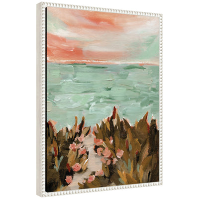 Sylvie Landscape 02 Beach Framed Canvas by Annie Quigley