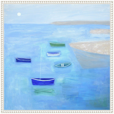 Sylvie Calm Waters Framed Canvas by Giuliana Lazzerini