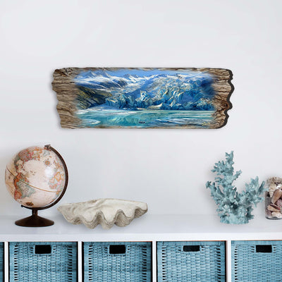 Majestic Glacier Wooden Wall Art by G. DeBrekht Coastal Decor