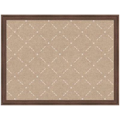 Pinboard Beige Lattice Pattern