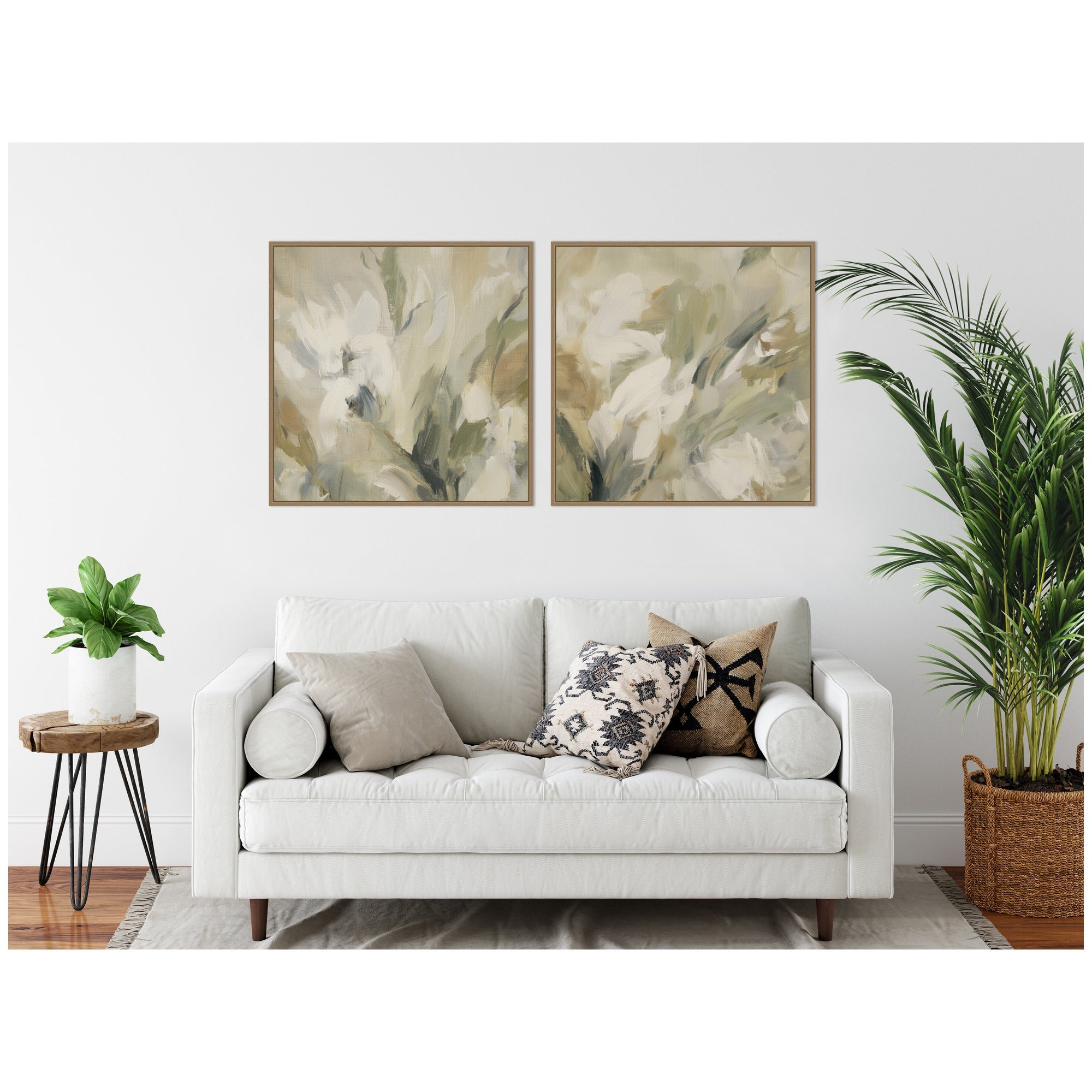Olive Bloom No.
3 & No.
2 2 Piece Framed Canvas Wall Art Set by Amy Lighthall