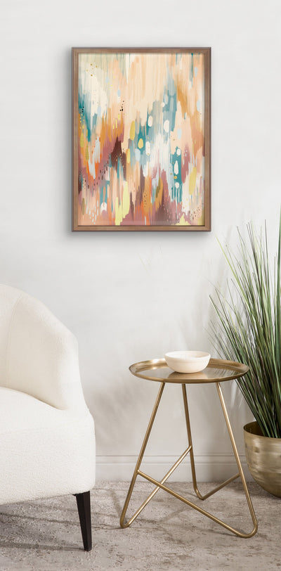 Blake Brushstroke 133 Framed Printed Glass by kateandlaurel - product image 15 for Resin Society