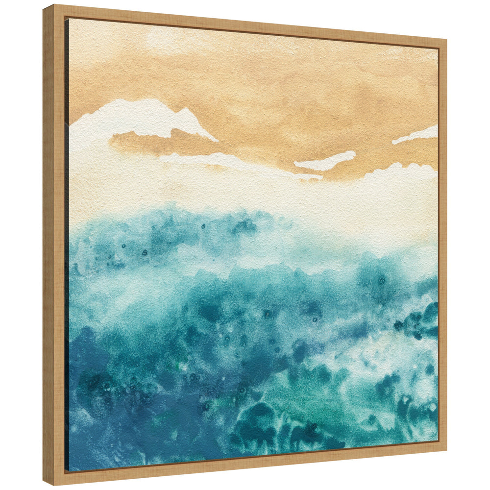 Sylvie On Warm Sand Framed Canvas by Janet Meinke-Lau by kateandlaurel