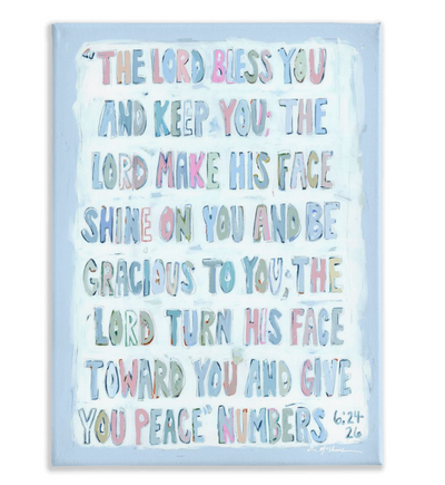Numbers 6:24-26 on canvas by Chelsea McShane Art - product image 5 for Resin Society