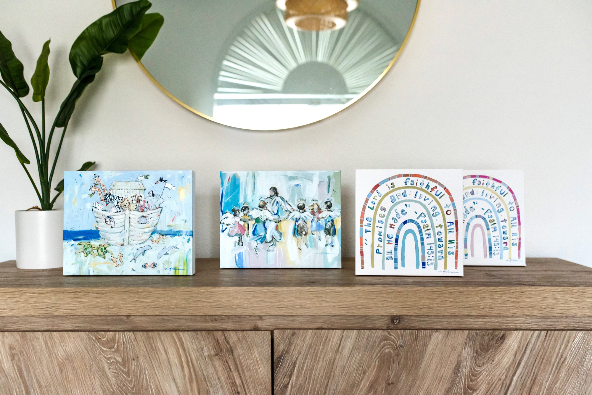 Noah's ark IV on canvas by Chelsea McShane Art - product image 2 for Resin Society