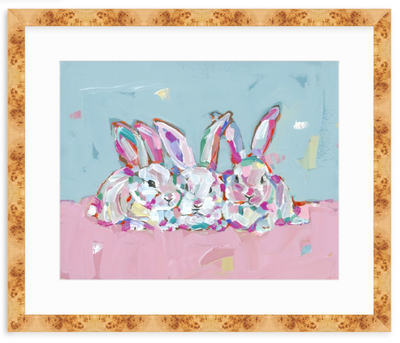 Hip Hap Hop Bunnies Fine Art Print