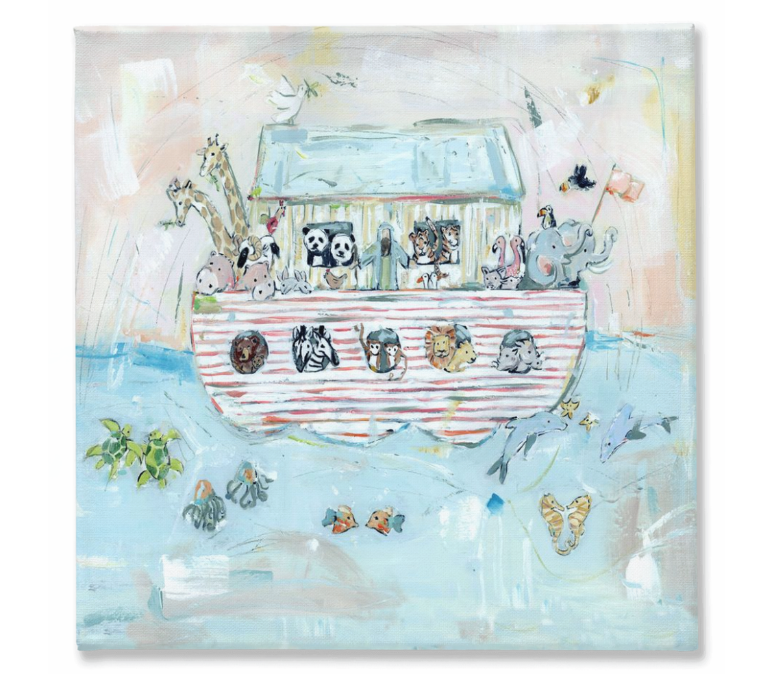 Noah's ark II on canvas by Chelsea McShane Art - main product image for Resin Society