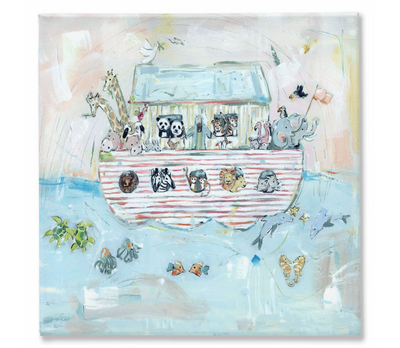 Noah's ark II on canvas by Chelsea McShane Art - main product image for Resin Society