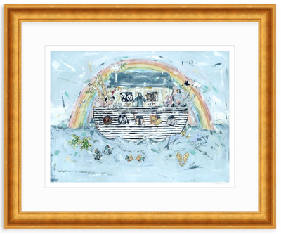 Noah's ark I Nursery Fine Art Print