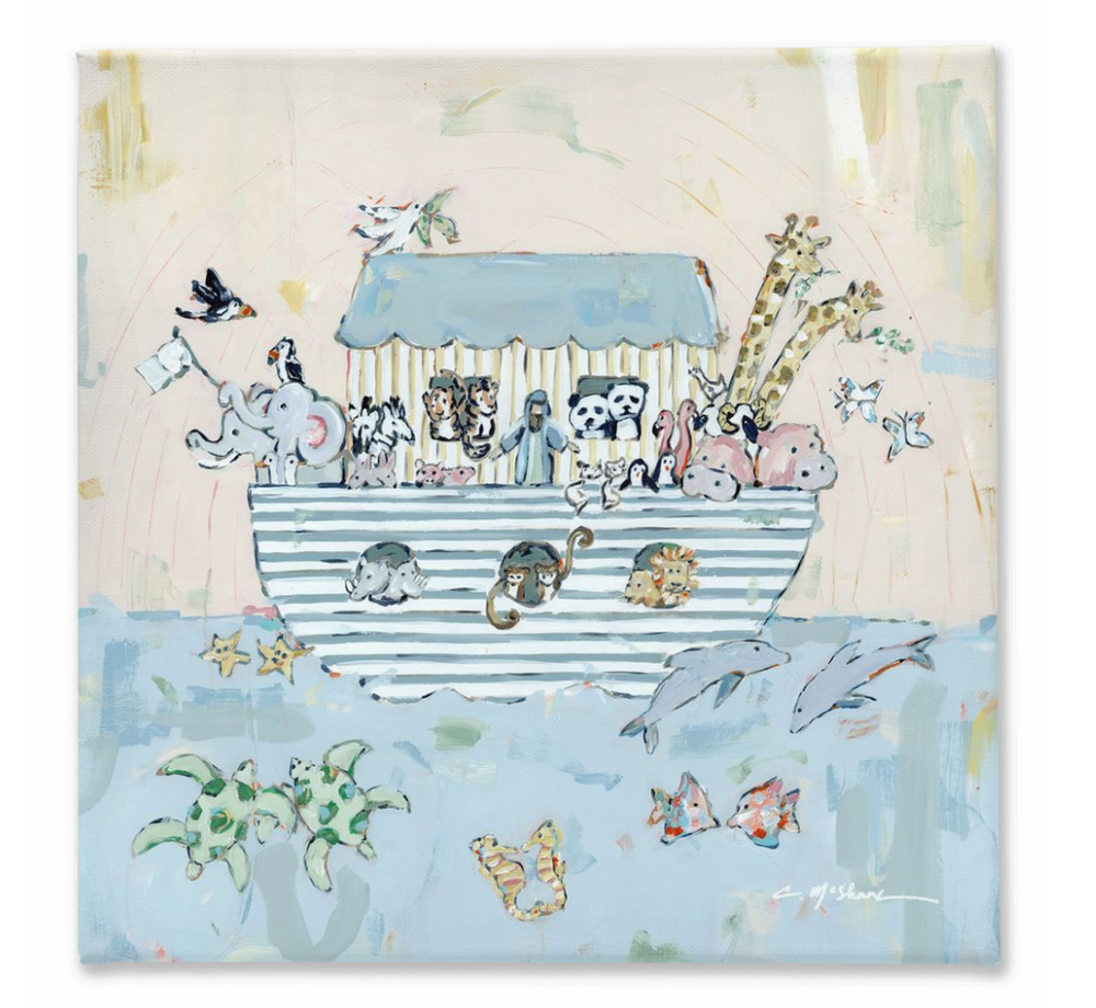 Noah's ark V on canvas by Chelsea McShane Art - main product image for Resin Society