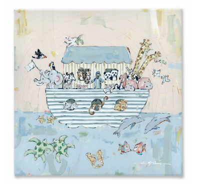 Noah's ark V on canvas by Chelsea McShane Art - main product image for Resin Society