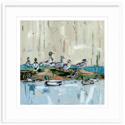Mound Party Ducks Fine Art Print