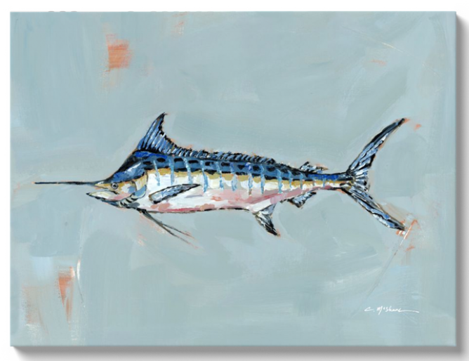 Blue Marlin on canvas by Chelsea McShane Art - product image 2 for Resin Society