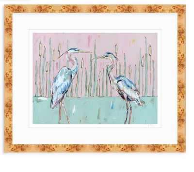 Follow Your Path Blue Herons Fine Art Print