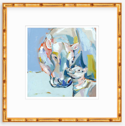 Hippo Love Fine Art Print