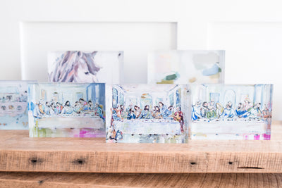 "Legacy Meal XII" acrylic block