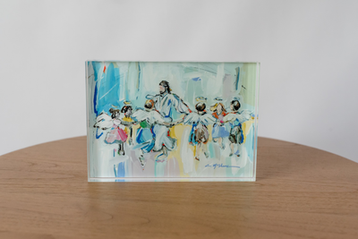 "Dancing with Jesus" Acrylic Tabletop Art