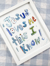 Jesus Loves Me Fine Art Print