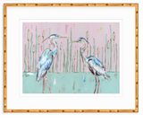 Follow Your Path Blue Herons Fine Art Print