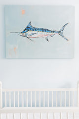 Blue Marlin on canvas by Chelsea McShane Art - product image 7 for Resin Society