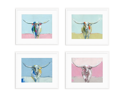 Longhorns Fine Art Prints by Chelsea McShane Art - product image 2 for Resin Society