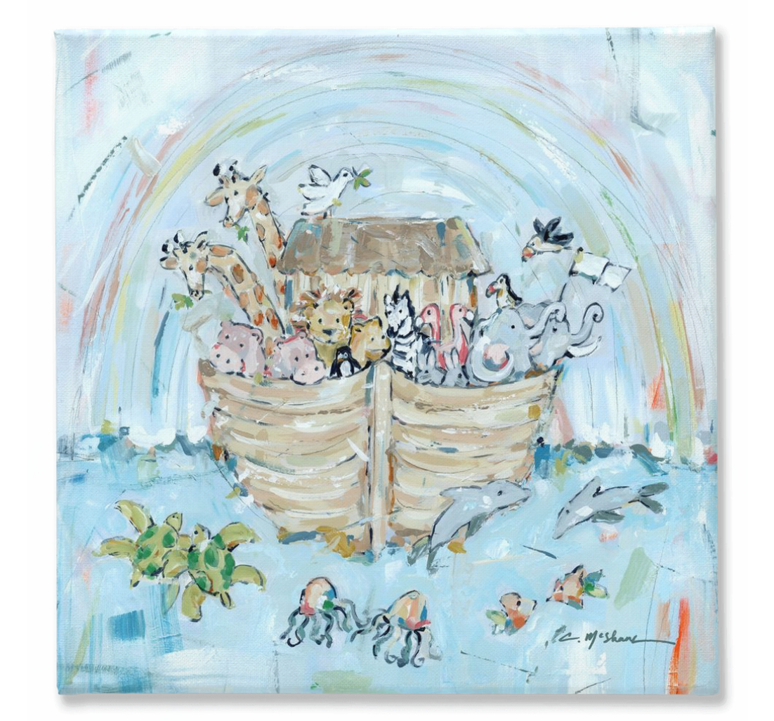 Noah's ark III on canvas by Chelsea McShane Art - main product image for Resin Society