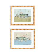 Gone Fishing Bass Fish Fine Art Print featuring detailed bass fish illustration by Chelsea McShane